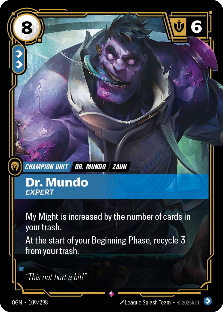Dr. Mundo, Expert – OGN-109/298 – Rare