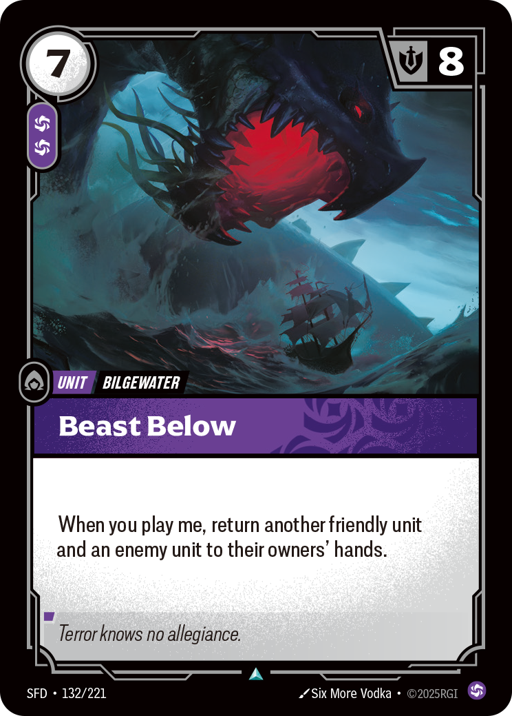 Beast Below – SFD-132/221 – Uncommon