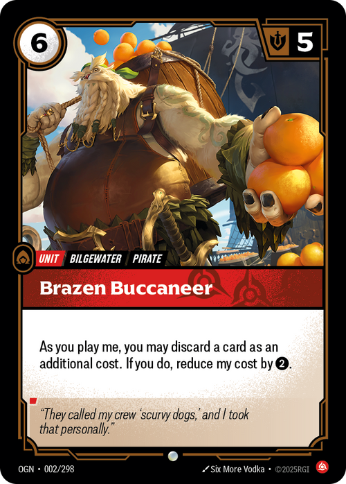 Brazen Buccaneer – OGN-002/298 – Common