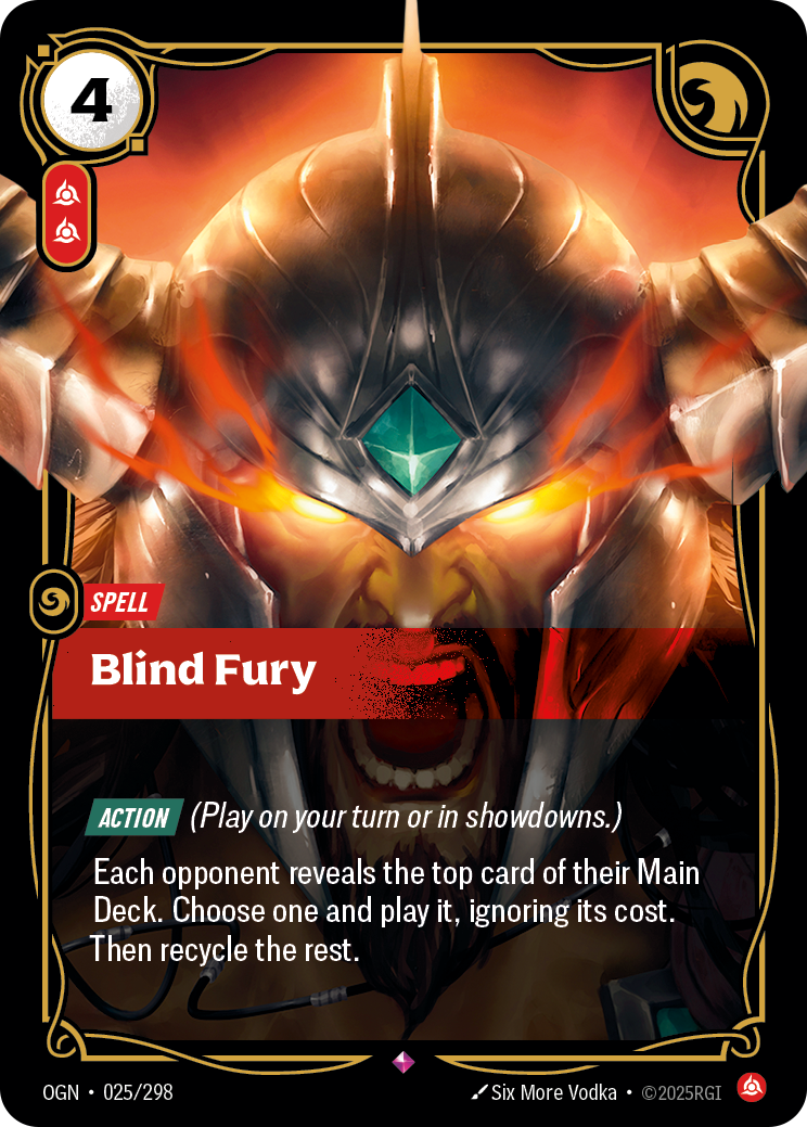 Blind Fury – OGN-025/298 – Rare