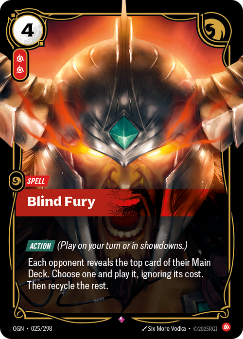 Blind Fury – OGN-025/298 – Rare