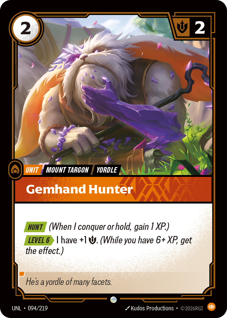 Gemhand Hunter – UNL-094/219 – Common