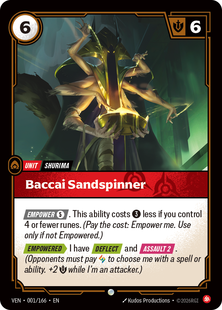 Baccai Sandspinner – VEN-001/166 – Common
