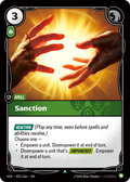 Sanction – VEN-035/166 – Uncommon