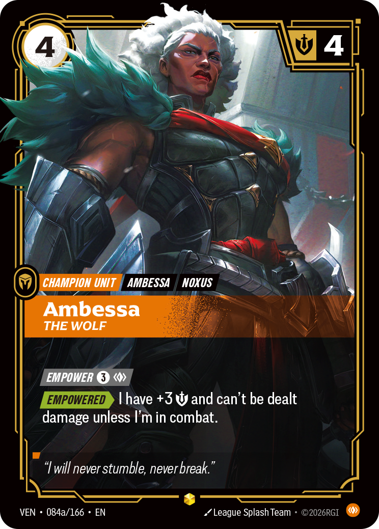 Ambessa, The Wolf – VEN-084a/166 – Rare