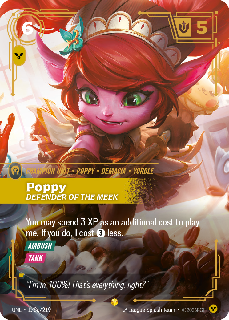 Poppy, Defender of the Meek – UNL-178a/219 – Epic