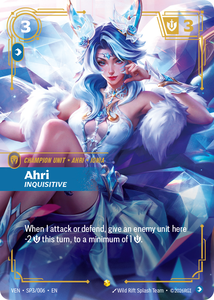 Ahri, Inquisitive – VEN-SP3/006 – Epic