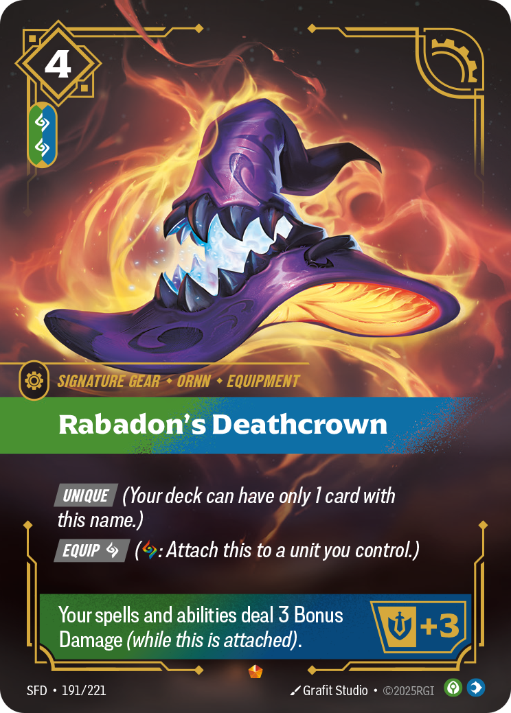 Rabadon's Deathcrown – SFD-191/221 – Epic