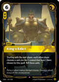 King's Edict – OGN-237/298 – Rare