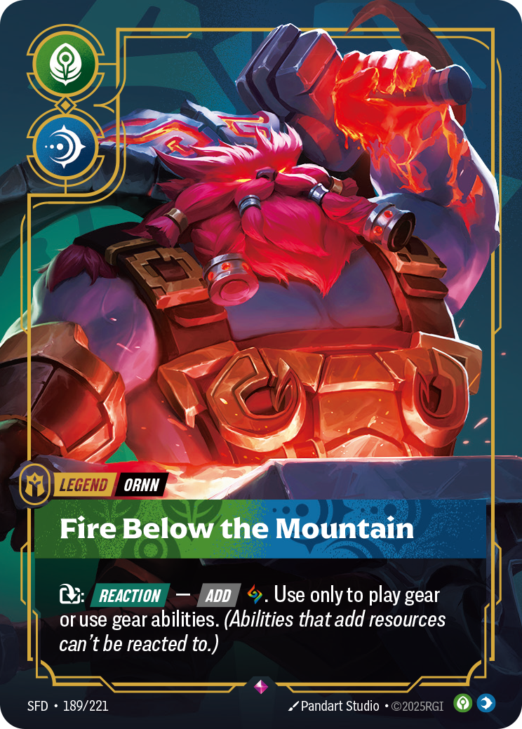 Fire Below the Mountain – SFD-189/221 – Rare