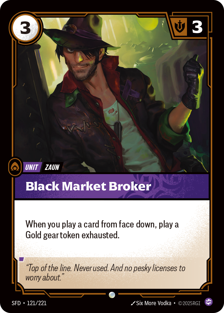 Black Market Broker – SFD-121/221 – Common