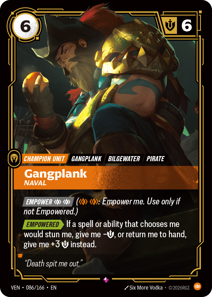 Gangplank, Naval – VEN-086/166 – Rare