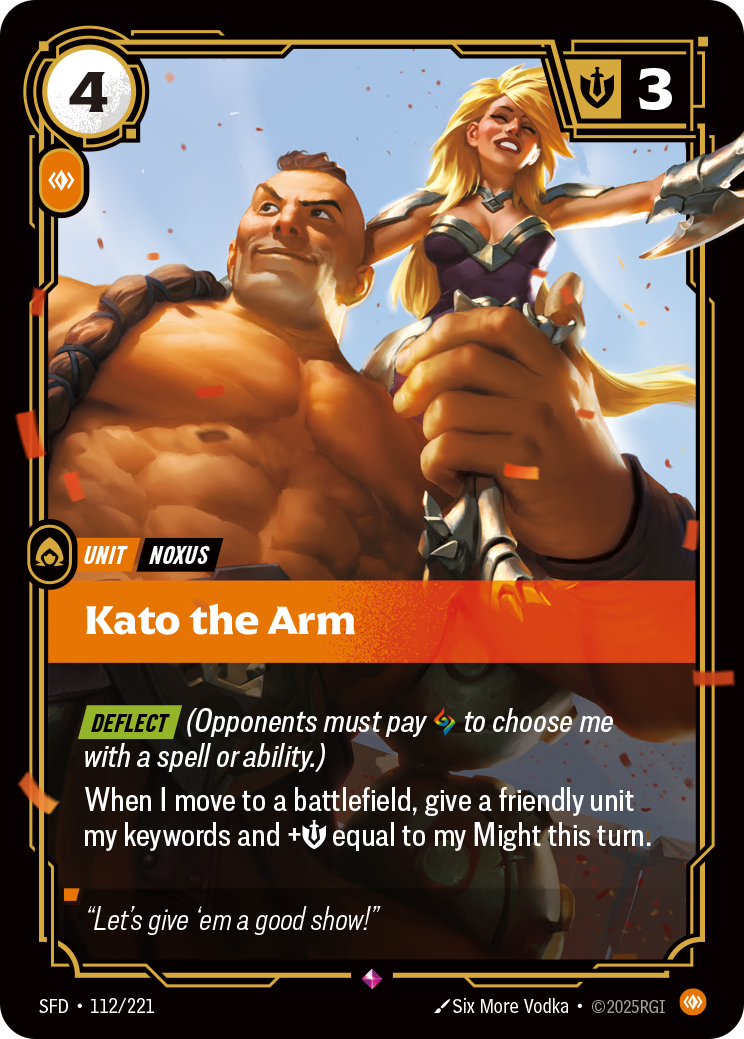 Kato the Arm – SFD-112/221 – Rare