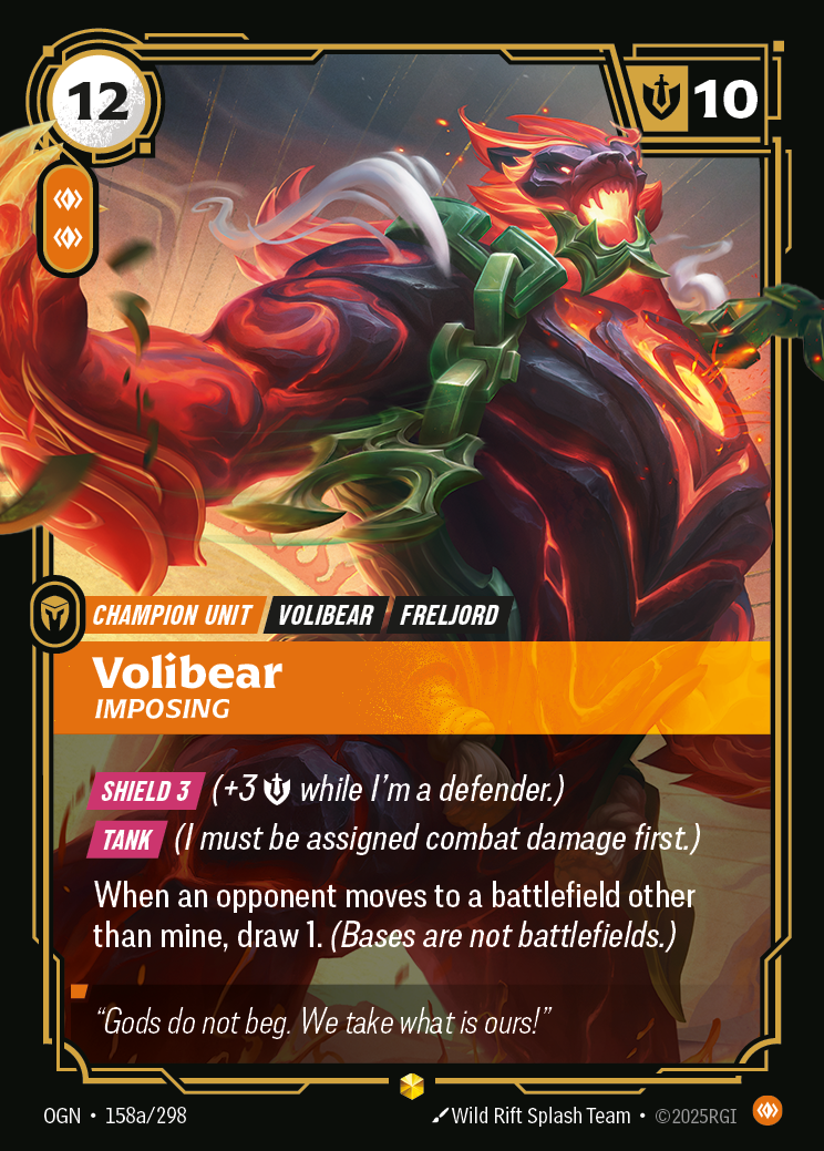 Volibear, Imposing – OGN-158a/298 – Showcase