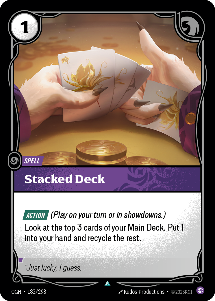 Stacked Deck – OGN-183/298 – Uncommon