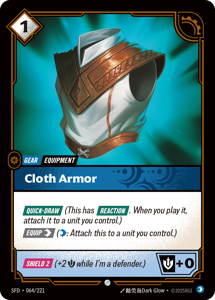 Cloth Armor – SFD-064/221 – Common