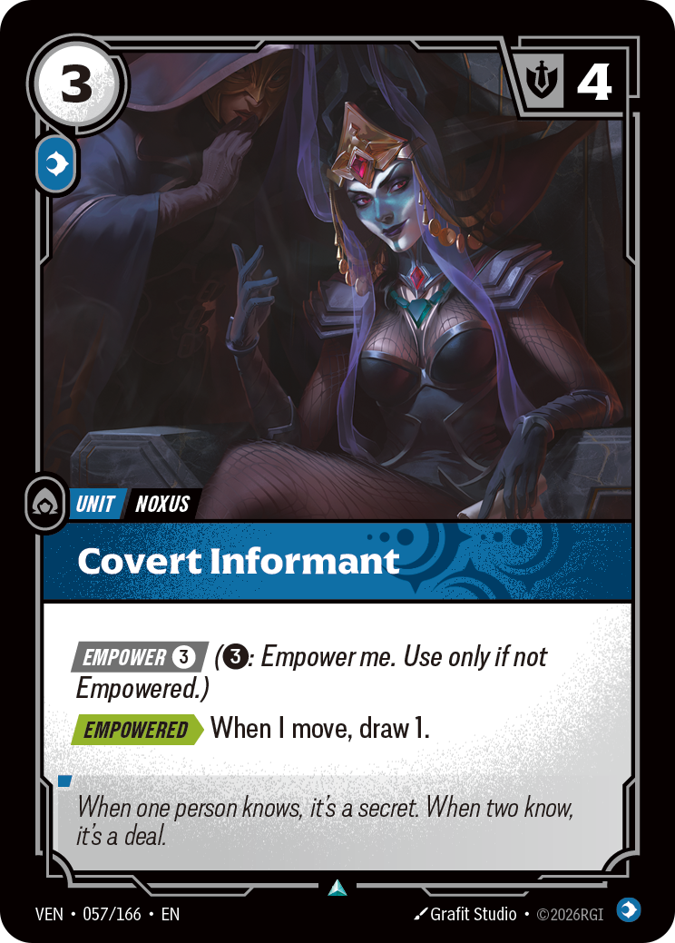 Covert Informant – VEN-057/166 – Uncommon
